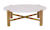 Click to swap image: &lt;strong&gt;Isla Coffee Table - White Speckle/Teak&lt;/strong&gt;&lt;/br&gt;Dimensions:&lt;/br&gt;1060 Dia x H350mm